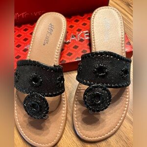 Hotcakes Black Sunrise Sandals